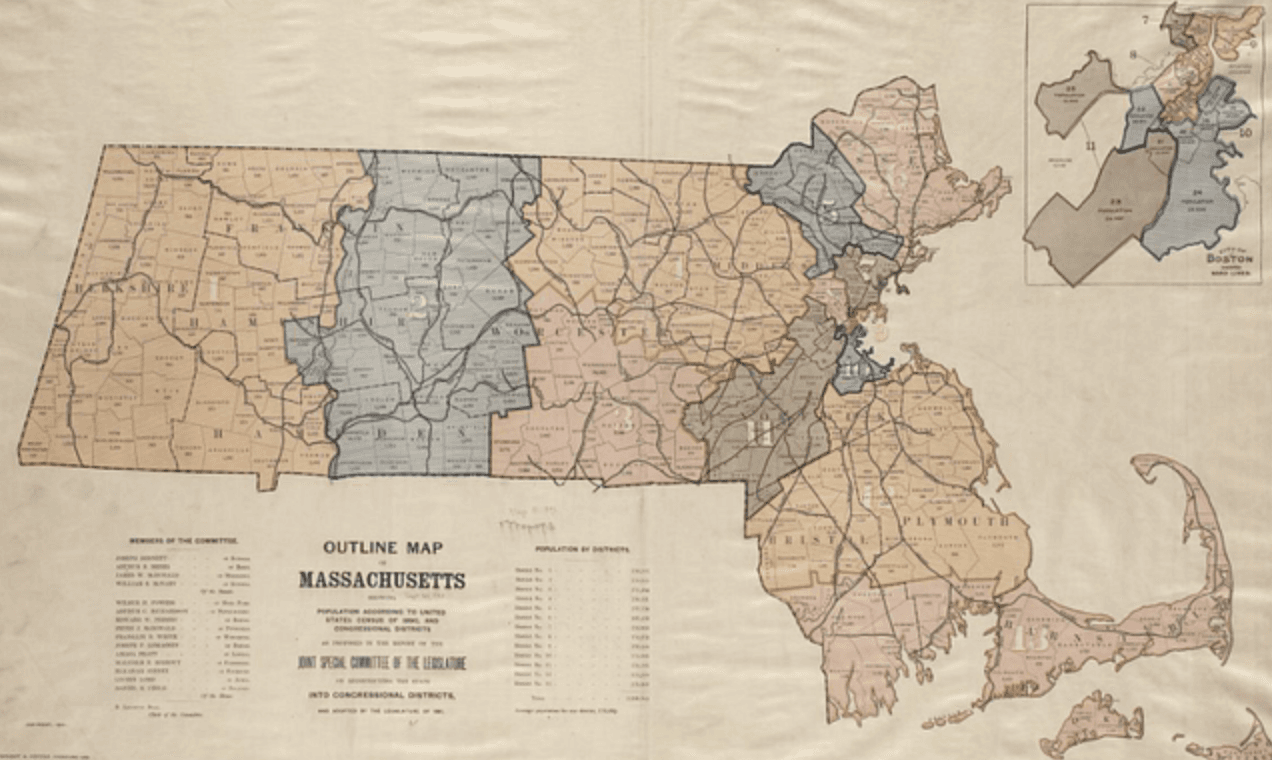 US congressional district map